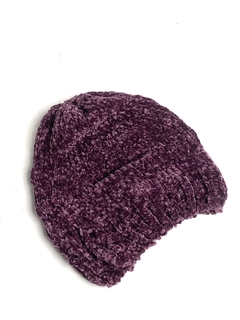 Gorro Tejido Cashmere Uva T.U (B44)