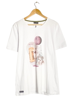 Remera Surrealismo T.XL Blanco (81372)