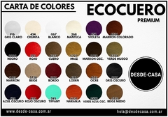 Respaldo de sommier canelon horizontal tapizo en Ecocuero premium - comprar online
