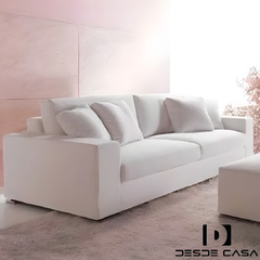 Sillón sofá 3 cuerpos 2,10mts en lino anti manchas impermeable premium