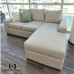 Sillón sofá 3 cuerpos 2,10mts reversible en tela chenille Premium - comprar online