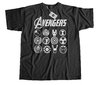 Remera Avengers Infinity War Logos