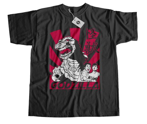 Remera Godzilla Negra