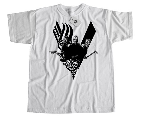 Remera Vikings Blanca