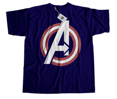 Remera Avengers Logo Capitan America
