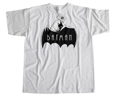 Remera Batman Logo Blanca