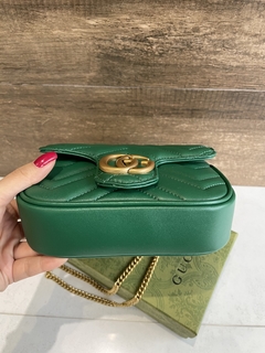 Bolsa Gucci Marmont Super Mini Verde Italiana - comprar online