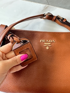 Bolsa Prada Promocao Caramelo Couro Legitimo