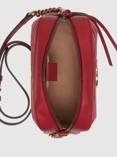 Bolsa Gucci Marmont Tiracolo Vermelha Italiana - Bolsas e Grife