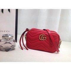 Bolsa Gucci Marmont Mini Vermelha Italiana