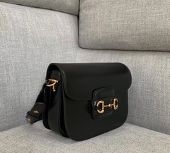 Bolsa Gucci Horsebit 1955 Preta Tiracolo Italiana - comprar online