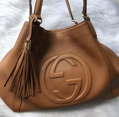 Bolsa Gucci GG Soho Shoulder Caramelo Italiana - comprar online