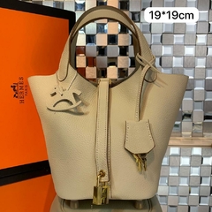 Bolsa Hermes Picotin Lock Off-White Italiana