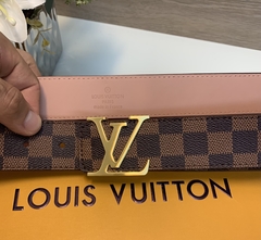 Cinto Louis Vuitton Inventeur Damier Ebene Original