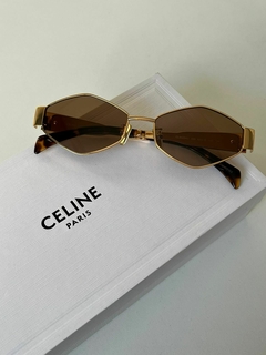 Óculos Celine Colorido Com Bolsinha Italiana na internet