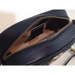 Bolsa Gucci Marmont Mini Preta Italiana - loja online