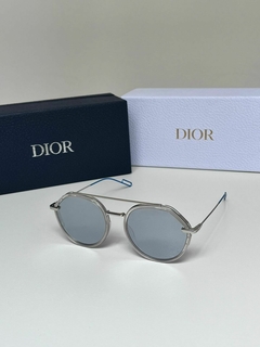 Óculos Dior Cinza e Prata Italiana