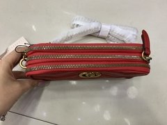 Bolsa Gucci Marmont Zíper Triplo Vermelha Italiana - comprar online
