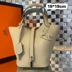 Bolsa Hermes Picotin Lock Off-White Italiana