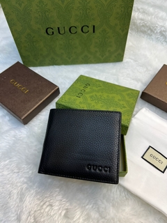 Carteira Gucci Preta Masculina Italiana