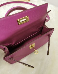 Imagem do Bolsa Hermes Kelly Mini 20 Rosa Pink Italiana