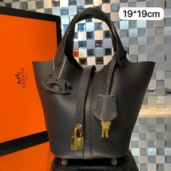 Bolsa Hermes Picotin Lock Preta Italiana