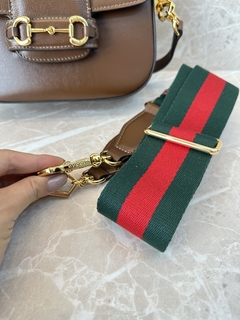 Bolsa Gucci Horsebit 1955 Mini Marrom Italiana - comprar online