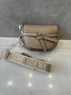 Bolsa Loewe Gate Dual Mini Cinza Italiana - loja online