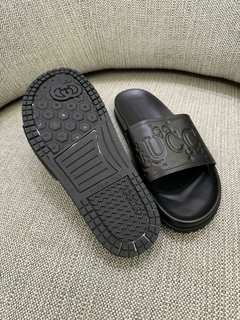 Chinelo Slide Gucci Preto Masculino Italiana na internet