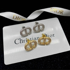 Brinco Dior CD com Strass Italiana