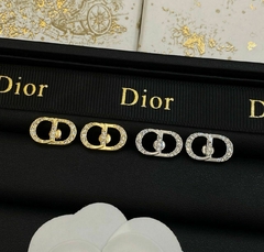 Brinco Dior CD com Strass Italiana