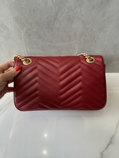 Bolsa Gucci Marmont Pequena Bordô Vinho Italiana - comprar online