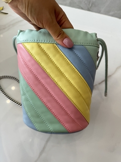 Bolsa Gucci Marmont Mini Bucket Candy Colorida Italaina - loja online