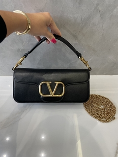 Bolsa VLTN Preta Shoulder Italiana