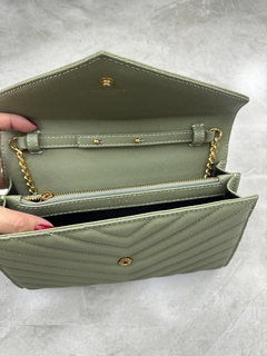 Bolsa YSL Envelope Verde Italiana - Bolsas e Grife