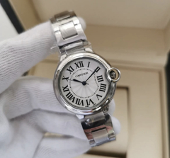 Relógio Cartier Ballon Bleu Prata 32mm Italiana