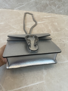 Bolsa Gucci Dionysus Mini Prata Italiana - loja online