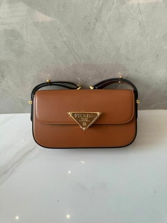 Bolsa Prada de Ombro Pequena Caramelo Italiana