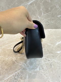Bolsa Gucci Marmont Mini Shoulder Preta Italiana na internet