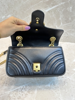 Imagem do Bolsa Gucci Marmont Mini Shoulder Preta Italiana