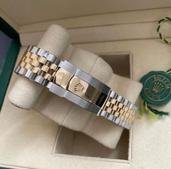 Rolex 36mm fundo branco Prata e Dourado Italiana na internet