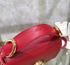 Bolsa Chloé C Ring Mini Vermelha Italiana na internet