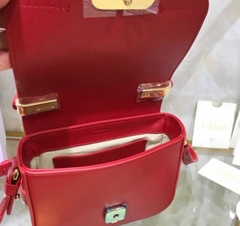 Bolsa Chloé C Ring Mini Vermelha Italiana - Bolsas e Grife