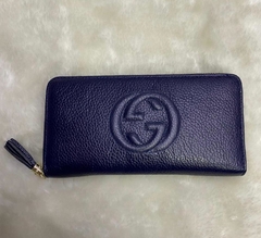 Carteira Gucci Soho Azul Marinho Italiana