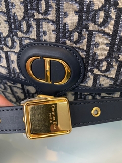Bolsa Dior Bobby Média Jacquard Oblique Azul Italiana - comprar online