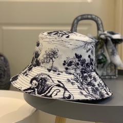 Chapéu Dior Bucket Dioriviera Toile De Jouy Italiana