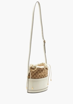 Bolsa Gucci Horsebit 1955 Bucket Branca Italiana - comprar online