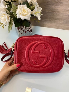 Bolsa Gucci Soho Disco Vermelha Italiana - comprar online