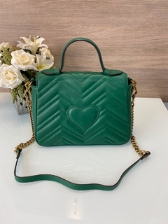 Bolsa Gucci Marmont Top Handle Verde Italiana - comprar online