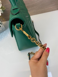 Bolsa Gucci Marmont Top Handle Verde Italiana na internet
